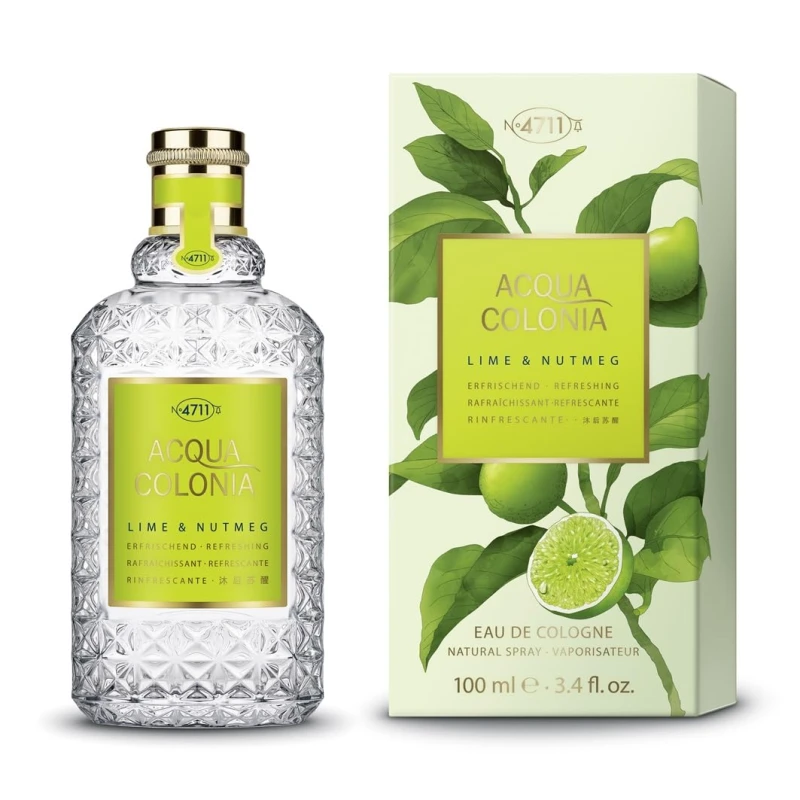Image of Maurer & Wirtz 4711 Acqua Colonia Lime & Nutmeg Eau de Cologne 100ml Spray