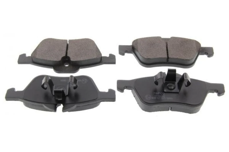 Image of MAPCO 6577 Brake pad set Front Axle, prepared for wear warning indicator, with anti-squeak plate Brake Pad Set,disc brake (402)