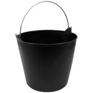 image of Sealey SFT26H Heavy-Duty Flexi Tub 26L with Metal Handle - Black