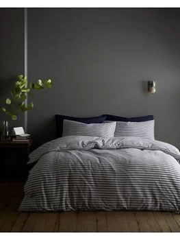 Image of Content By Terence Conran Content By Terence Conran Fulham Jersey Stripe Duvet Set - Sb