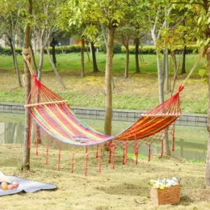 image of Alfresco 290 x 100cm Cotton Hammock Bed, none