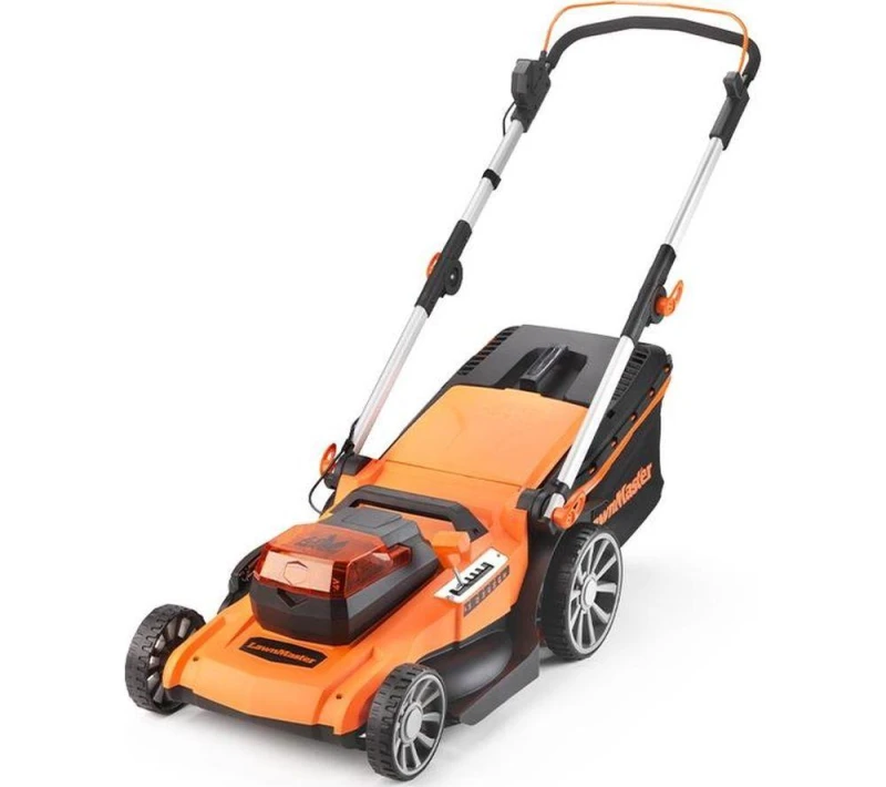 Image of LAWNMASTER CLMF4846A-01 Cordless Rotary Lawn Mower - Orange & Black 6939349521126