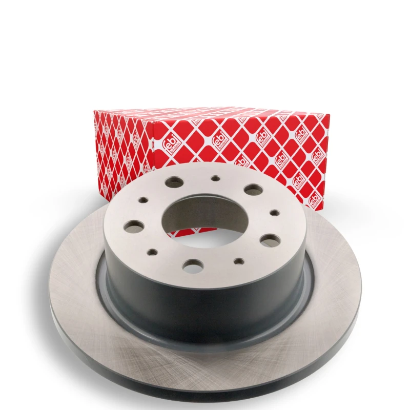 Image of FEBI BILSTEIN 43988 Brake disc Rear Axle, solid, Coated Brake Disc (82)