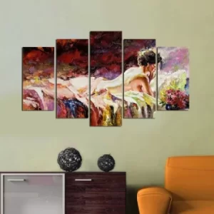 Image of 5MF-6 Multicolor Decorative MDF Painting (5 Pieces)