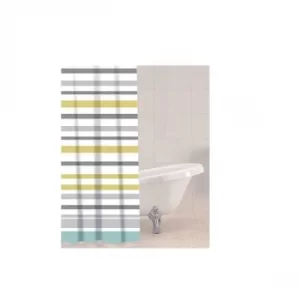 Image of Sabichi Stripe Shower Curtain Ocean