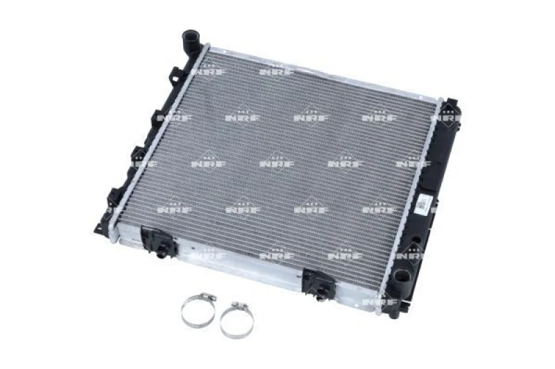 Image of NRF 53876 Engine radiator EASY FIT Brazed cooling fins, Aluminium, with mounting parts Aluminium Radiator,engine cooling (470)