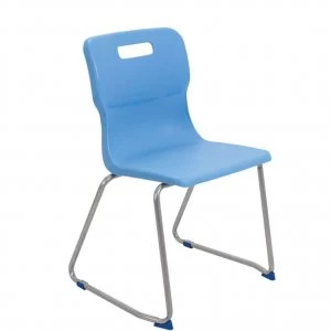 image of TC Office Titan Skid Base Chair Size 6, Sky Blue