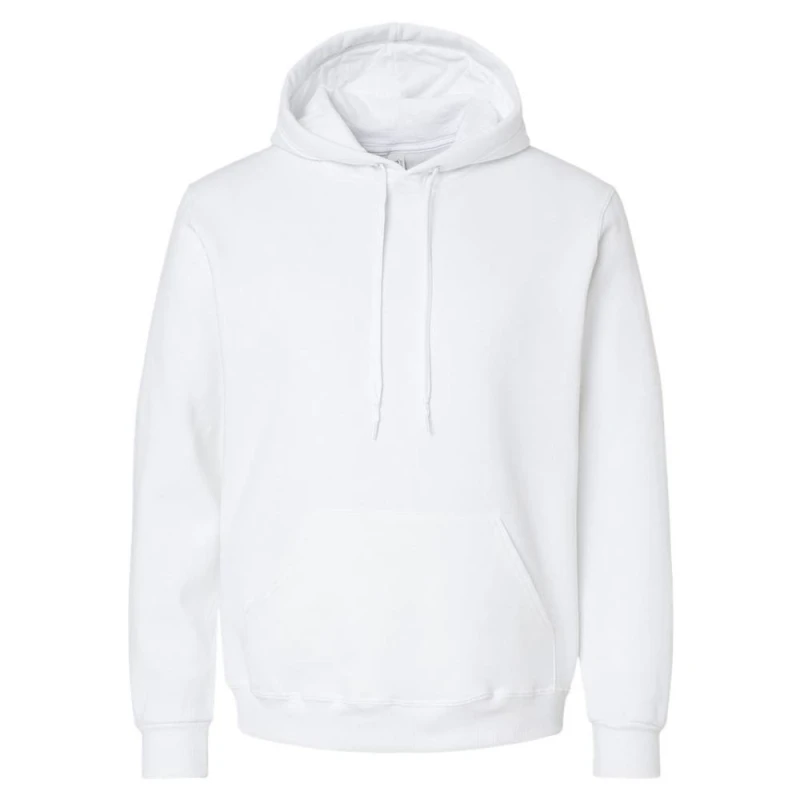 Image of JERZEES Mens Premium Hoodie in White Size: Large White Male L