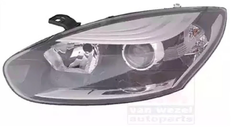 Image of VAN WEZEL 4382961M Headlights H7/H7, Left, with motor for headlamp levelling Headlight (259)