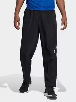 Image of adidas Performance Aeroready Designed For Movement Training Joggers, Black/White Size M Men