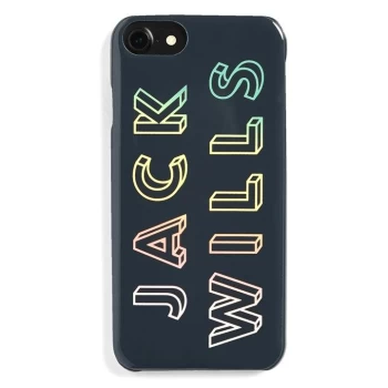 image of Jack Wills Flint Graphic iPhone 6/6S/7/8 Case - Navy