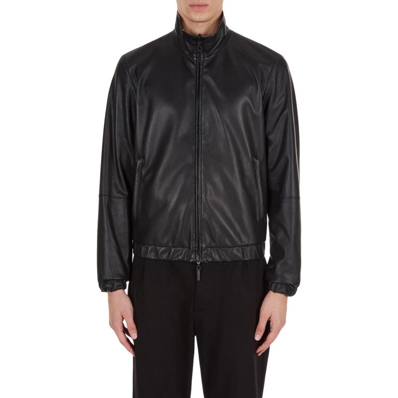 Image of Emporio Armani Reversible Bomber Jacket - Black 6XL