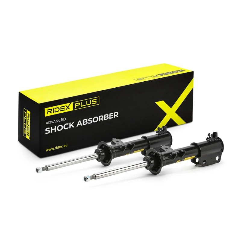 Image of RIDEX PLUS 854S1616P Shock absorber Gas Pressure, Twin-Tube, Suspension Strut, Bottom Clamp Shock Absorber (854)