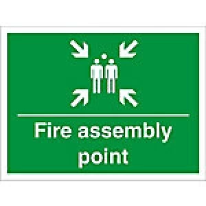 Image of Construction Sign Assembly Point Fluted Board 45 x 60 cm