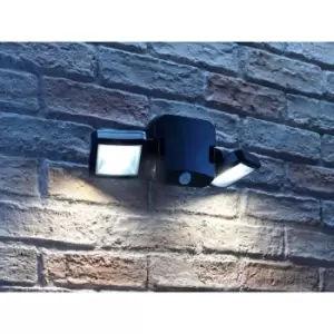 Image of Auraglow - 10W Battery Operated PIR Dual Head Security Light