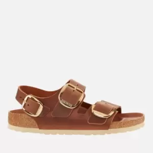 image of Birkenstock Milano Buckle Oiled Leather Sandals - EU 37/UK 4.5