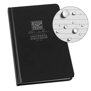 Image of Rite In The Rain Universal Fabrikoid Side Bound Book 4.75 x 7.5" Black