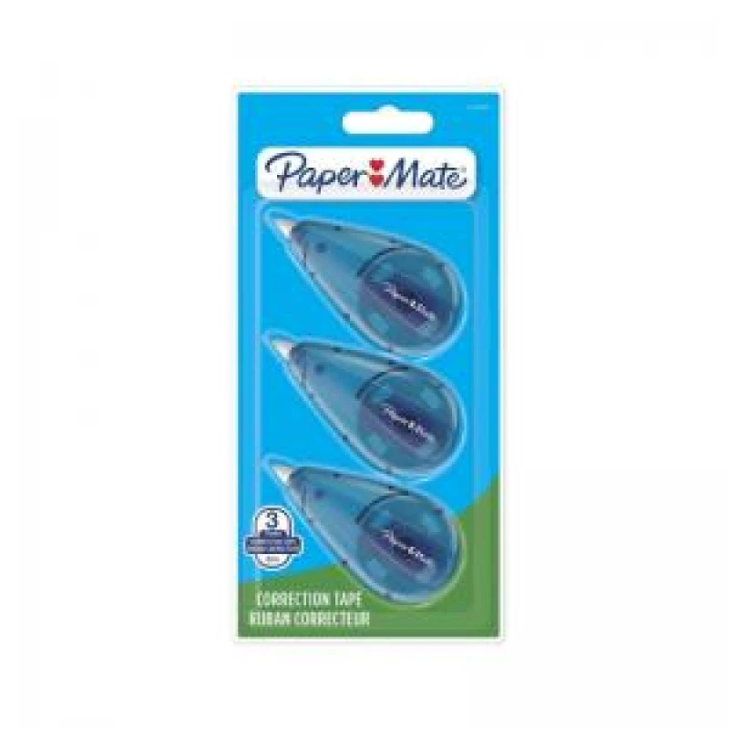 Image of Paper Mate 12PK 3 Liquid DryLine Mini Correction Tape 5mm x 6M tape