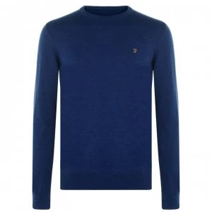 image of Farah Vintage Mullen Wool Jumper - Peony Marl 496