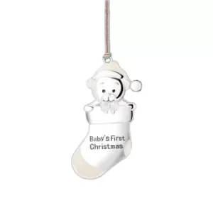 image of Newbridge Silverware Baby's First Christmas Tree Decoration