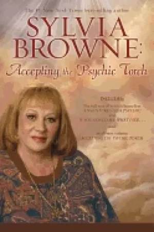 Image of sylvia browne accepting the psychic torch
