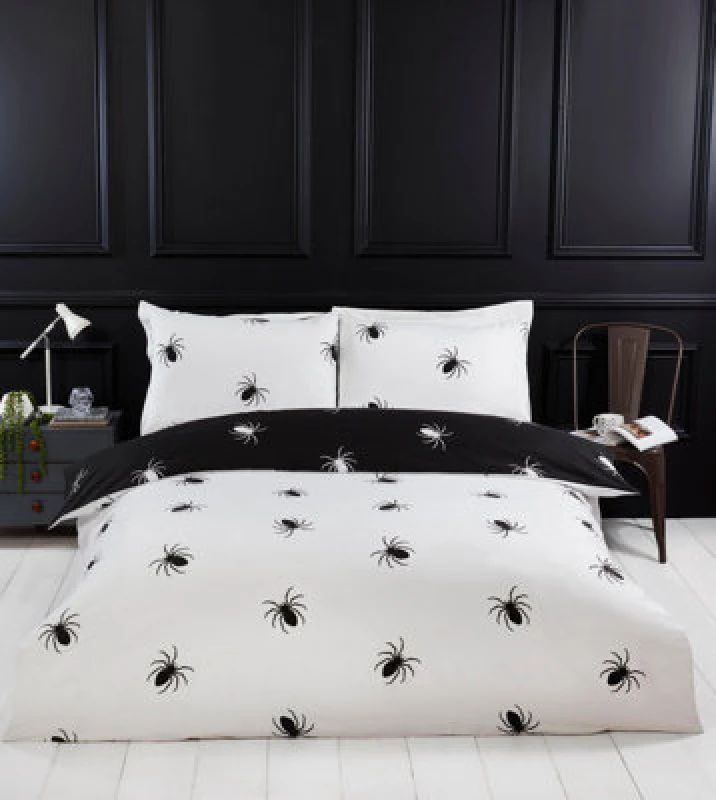 Image of Rapport Home Black Spider Mf Duvet Set Double Multi