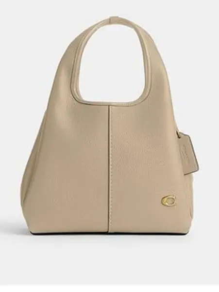 Image of Coach Polished Pebble Leather Lana Shoulder Bag 23 - B4/Ivory
