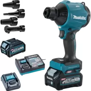 image of Makita AS001G 40v Max XGT Cordless Brushless Dust Blower 2 x 2.5ah Li-ion Charger Bag