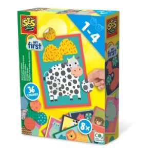 Image of SES CREATIVE Childrens My First Animal Print Stickers, 1 to 4 Years (14485)