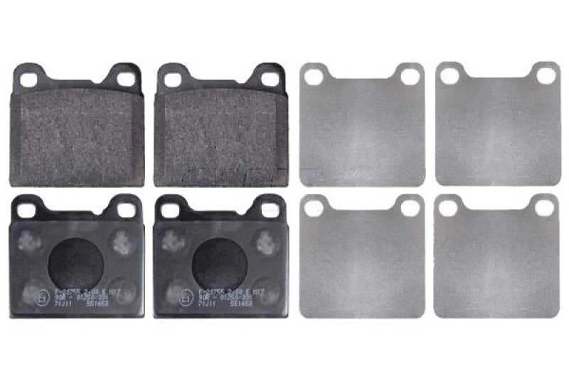 Image of SWAG 55 91 6231 Brake pad set Rear Axle, excl. wear warning contact, with anti-squeak plate Brake Pad Set,disc brake (402)