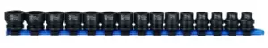 Image of Sykes-Pickavant 69001200 15 Pc. XS Stubby Impact Socket Set 28mm Low Profile