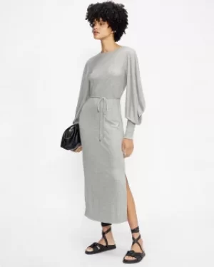 Image of Structured Sleeve Midi Dress