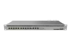 image of Mikrotik RB1100AHx4 wired Router Gigabit Ethernet Stainless steel (RB1100X4)