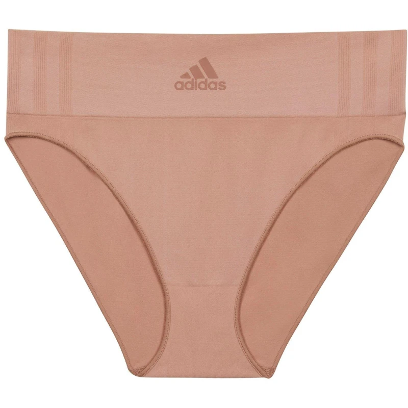 Image of adidas Active Seamless Micro Stretch High Leg Brief - Brown Brown 8