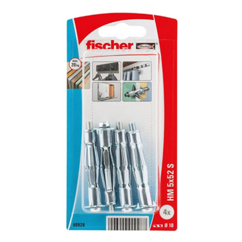 Image of Fischer Fischer 090928 HM 5 x 52 S K NV Cavity plug 52mm 10 mm 1 Set 090928