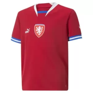 Image of Puma Czech Republic Home Shirt 2022 2023 Junior Boys - Red