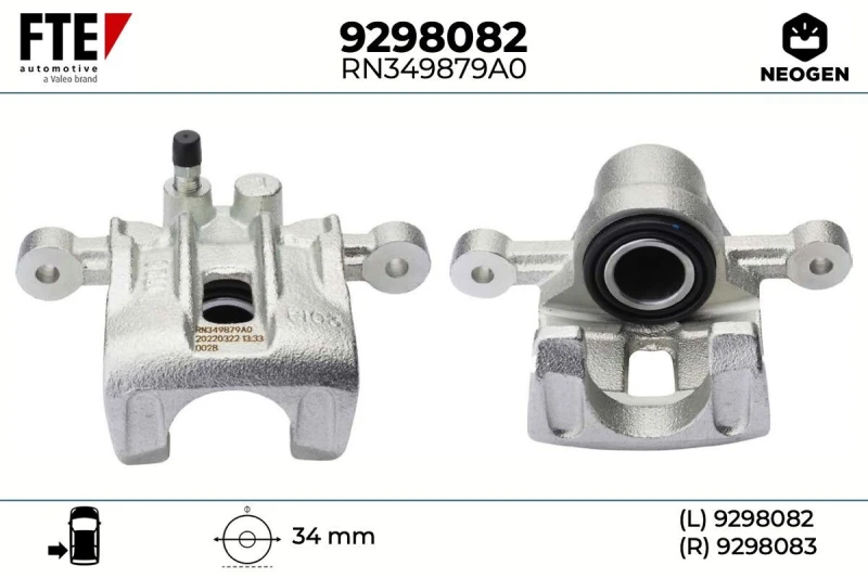 Image of Brake caliper FTE 9298082