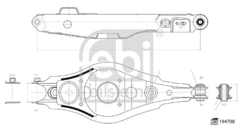 Image of Suspension arm FEBI BILSTEIN 194708