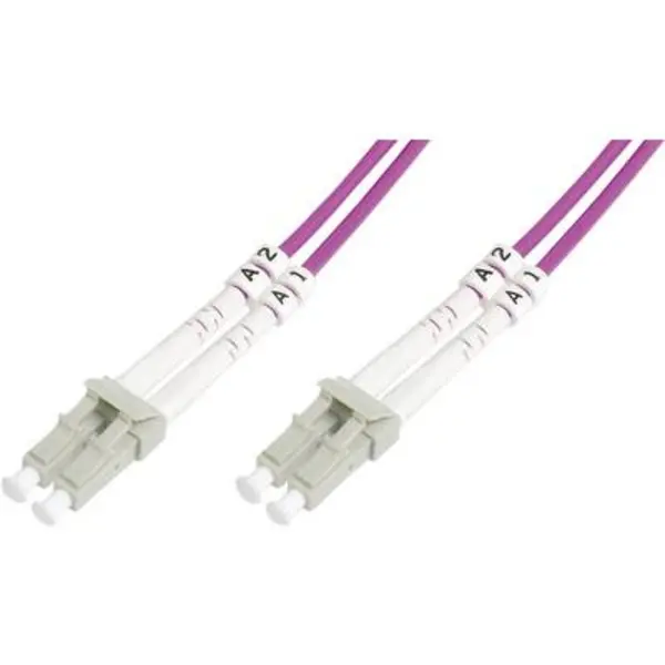 Image of Digitus DK-2533-05-4 Fibreglass FO Cable [1x LC plug - 1x LC plug] 50/125 µ Multimode OM4 5m DK-2533-05-4