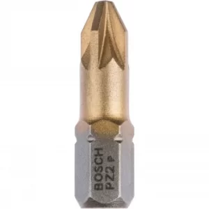 Image of Bosch Maxgrip Pozi Screwdriver Bit PZ2 25mm Pack of 3