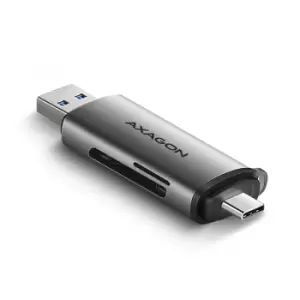 image of Axagon CRE-SAC card reader USB 3.2 Gen 1 (3.1 Gen 1) Type-A/Type-C...