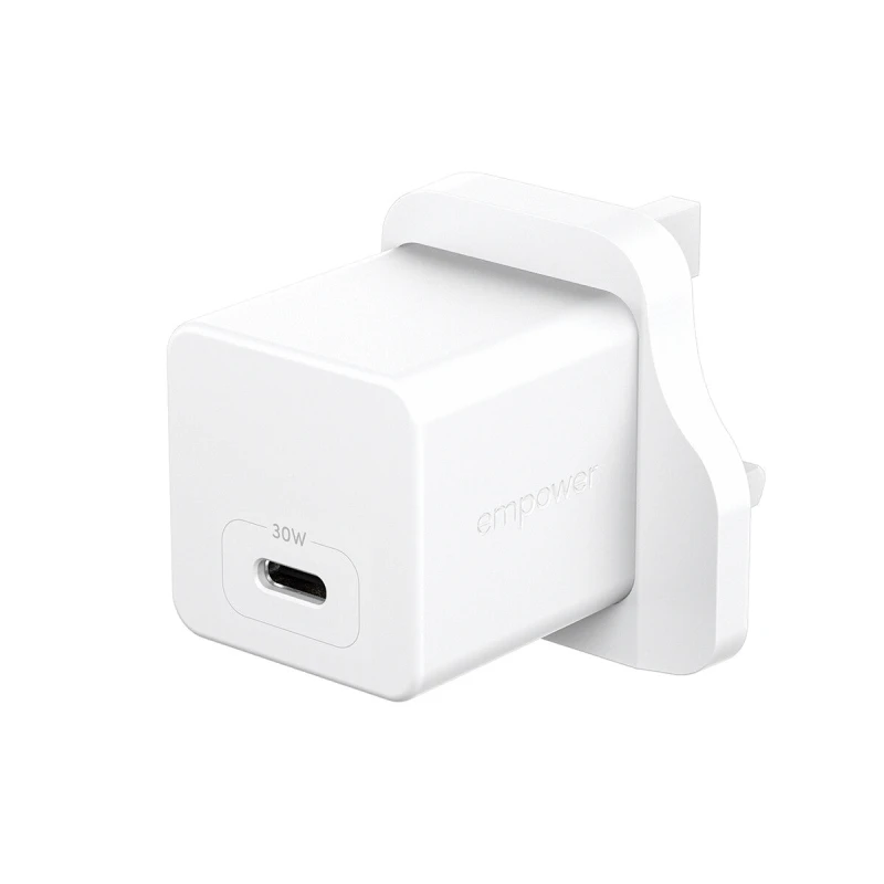 Image of PanzerGlass PanzerGlass empower by Turbo 30W Charger Single USB-C UK Plug Silver White EM30663