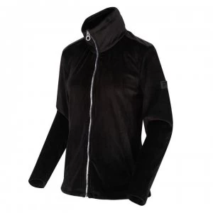 Image of Regatta Hermilla Velour Full Zip Fleece - Black