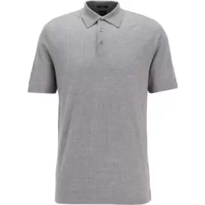 Image of Boss Boss T-Peterson Polo Shirt Mens - Silver