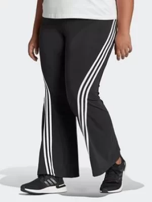 Image of adidas Sportswear Future Icons 3-stripes Flare Joggers (plus Size), Black, Size 1X, Women