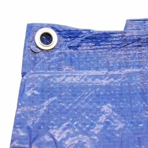 Image of Zexum 6ft x 4ft Heavy Duty Blue Weatherproof Tarpaulin