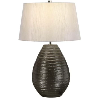 image of Brunswick - 1 Light Table Lamp Ceramic, E27 - Elstead