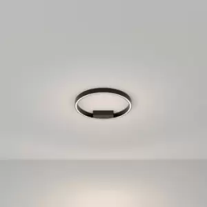 image of Maytoni Lighting - Maytoni Maytoni Rim Modern Integrated LED Semi Flush Light Black, 40cm, 4000K