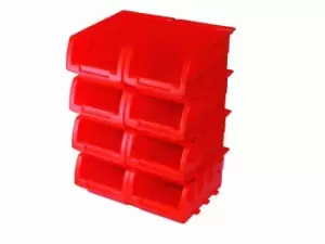 Image of Silverline 250968 Stacking Boxes Set 8pce 165 x 105 x 75mm