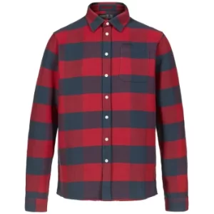 image of Musto Mens Marina Flannel Shirt Deep Red Check M